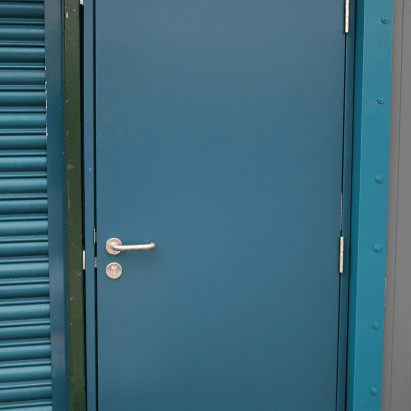 Steel hinged personnel doors
