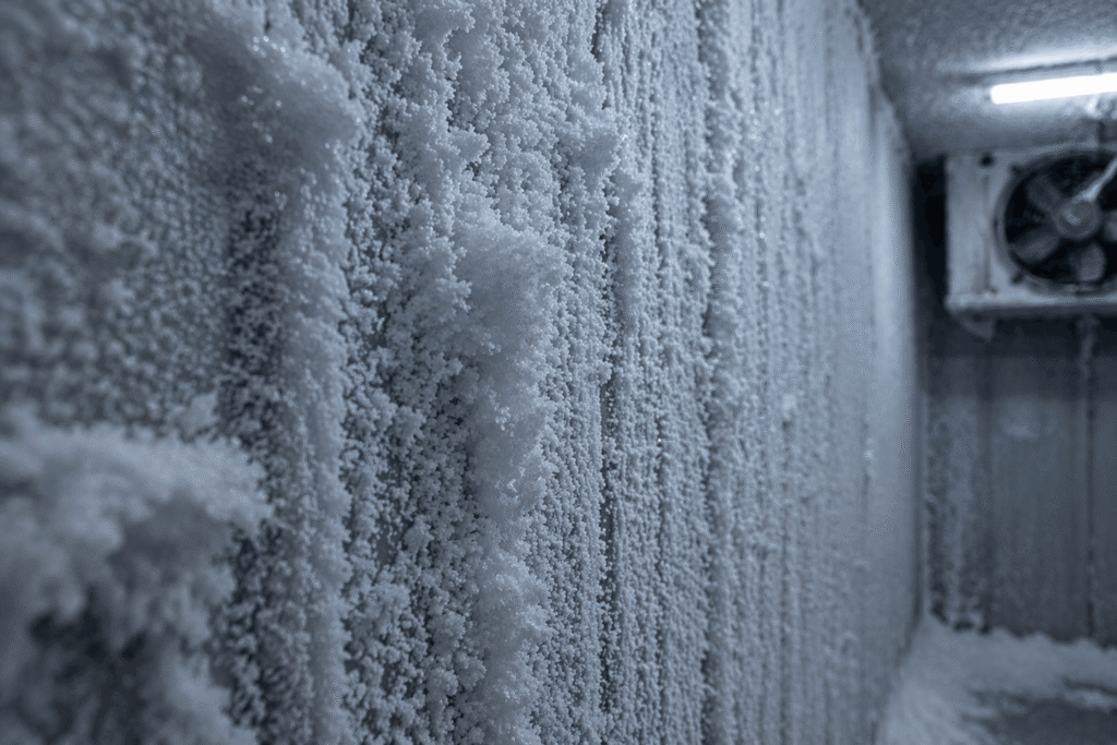 ice build up in cold storage